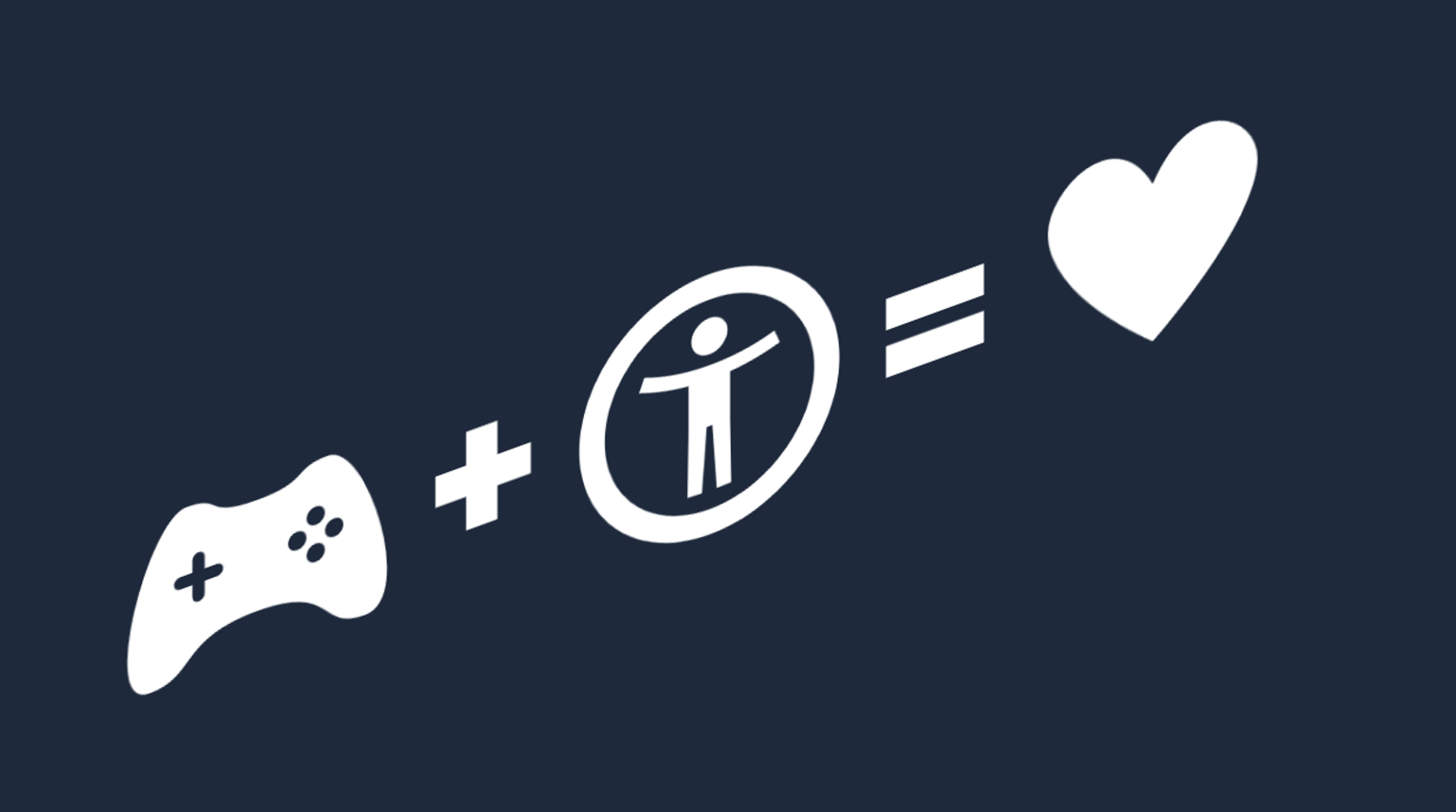 Controller plus accessibility equals love. Icons.