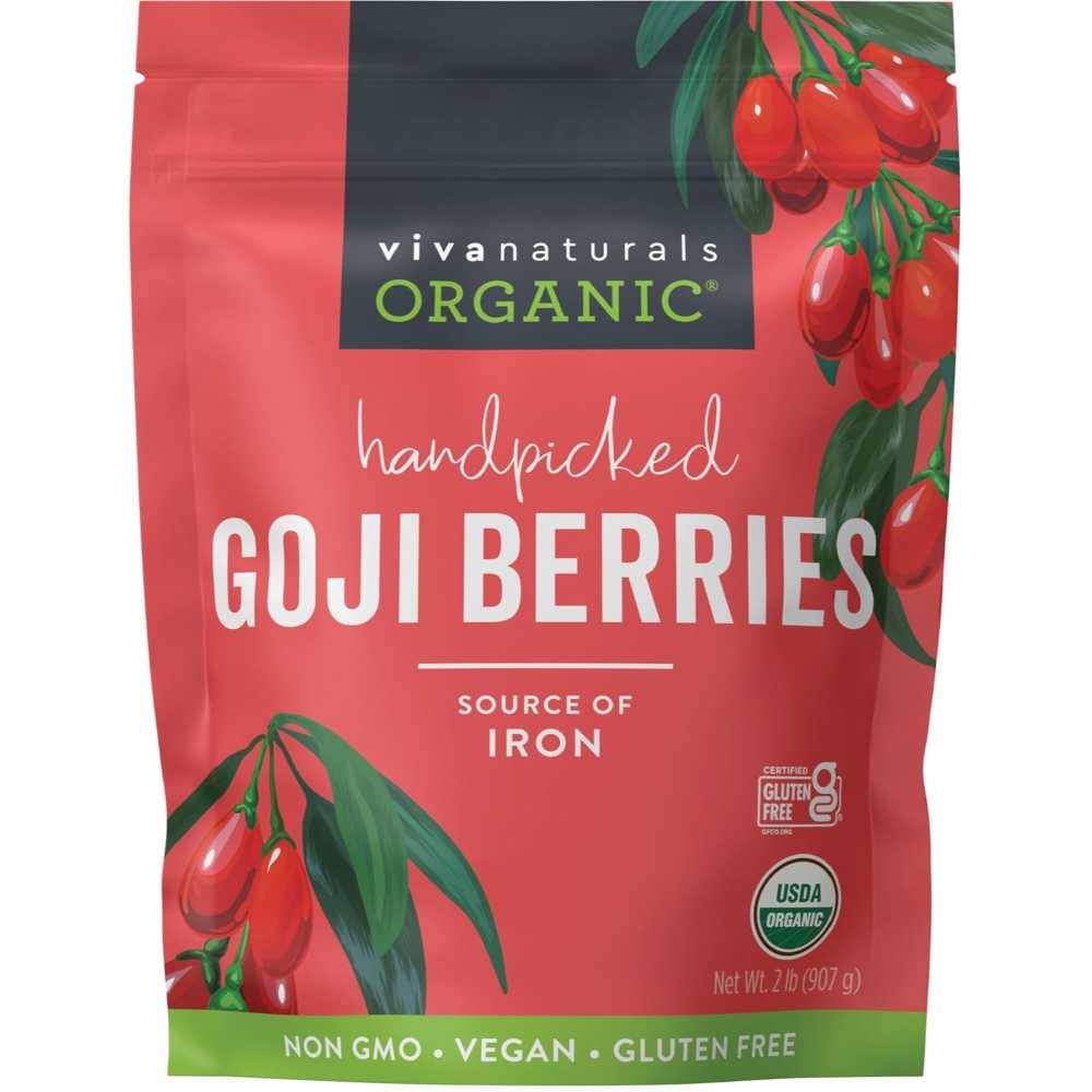 Viva Naturals Organic Dried Goji Berries, 2 lbs.