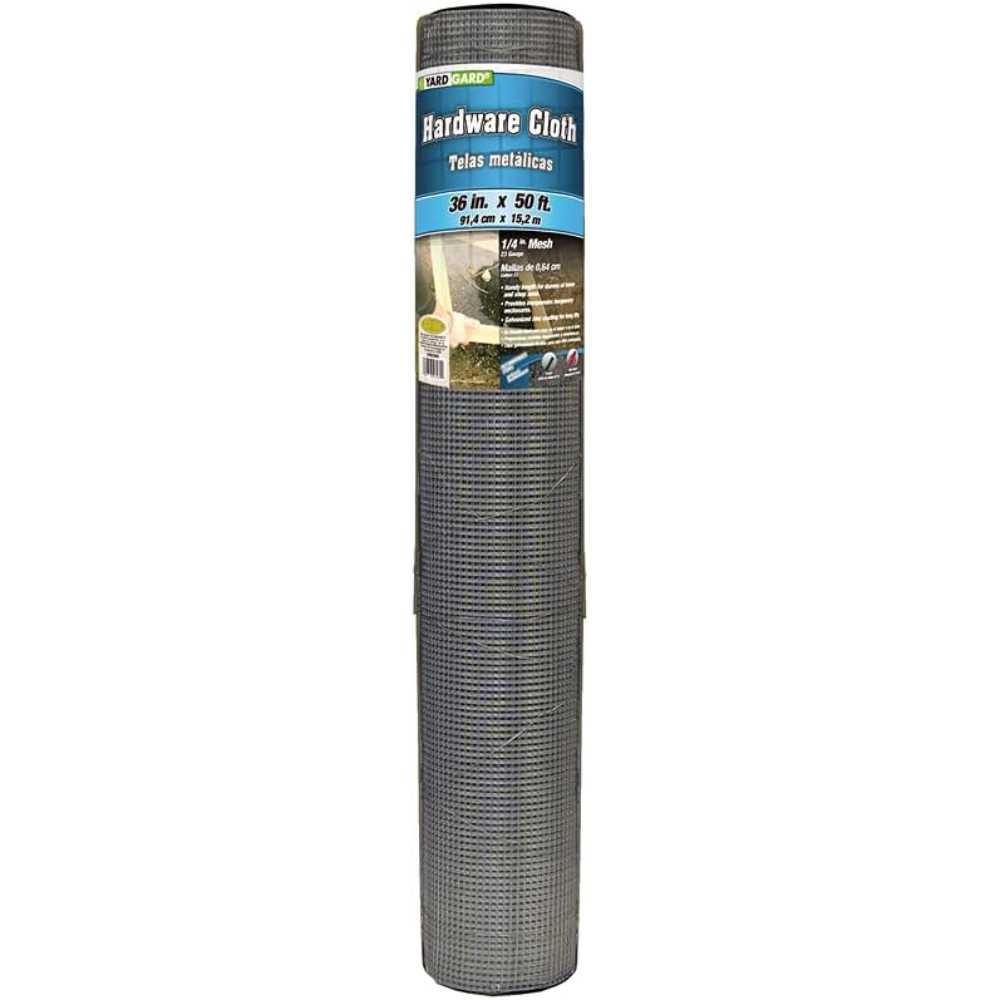 YARDGARD 3' x 50' Galvanized Fence (23 Gauge, 1/4" Mesh)