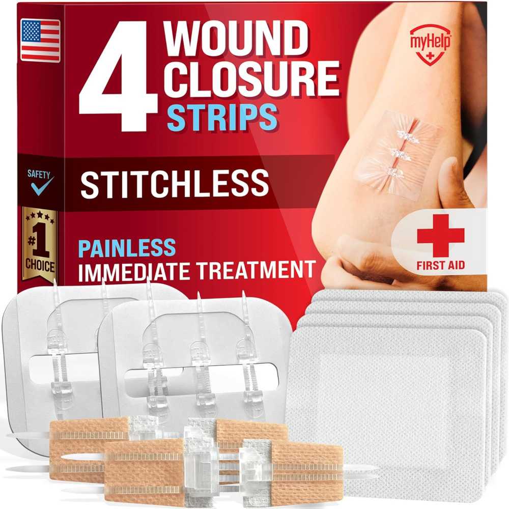 4-Pack MyHelp Emergency Wound Closure Strips + Free 2-Pack Emergency Wound Closure Strips