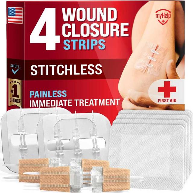 4-Pack MyHelp Emergency Wound Closure Strips + Free 2-Pack Emergency Wound Closure Strips