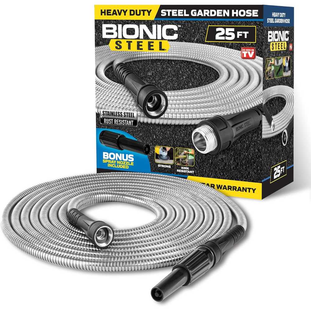 Bionic Steel 25' Stainless Steel Garden Hose