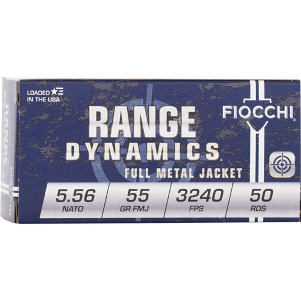 1000-Rounds Fiocchi Range Dynamics 5.56x45mm NATO FMJ 55 gr. (39.9 CPR)