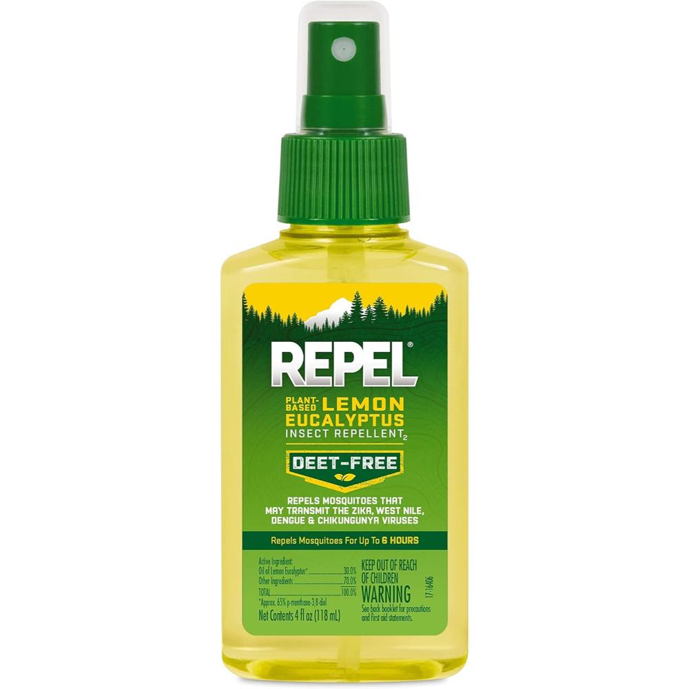 6-Pack Repel DEET-Free Lemon Eucalyptus Mosquito Repellent, 4 oz.