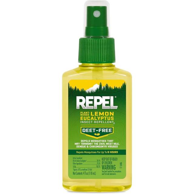 6-Pack Repel DEET-Free Lemon Eucalyptus Mosquito Repellent, 4 oz.