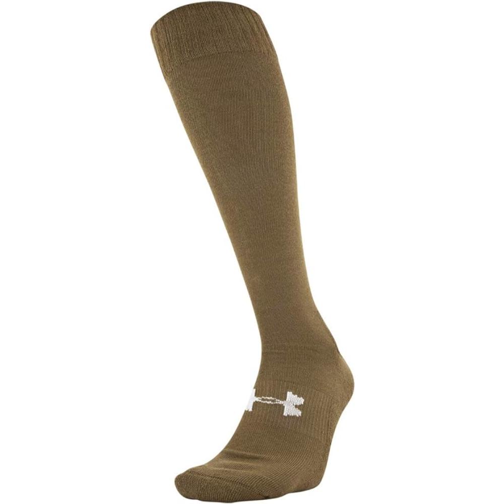 Under Armour Tactical HeatGear Over-The-Calf Socks (Coyote, Large)