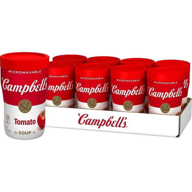 8-Pack Campbell's Classic Tomato Sipping Soup Microwavable Cup, 11.1 oz.