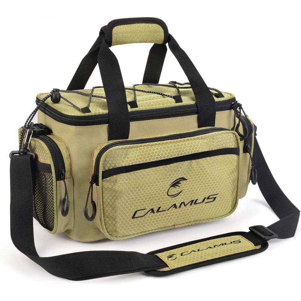 Prime Members: Calamus Fishing Tackle Bag w/ Padded Shoulder Strap (Khaki)