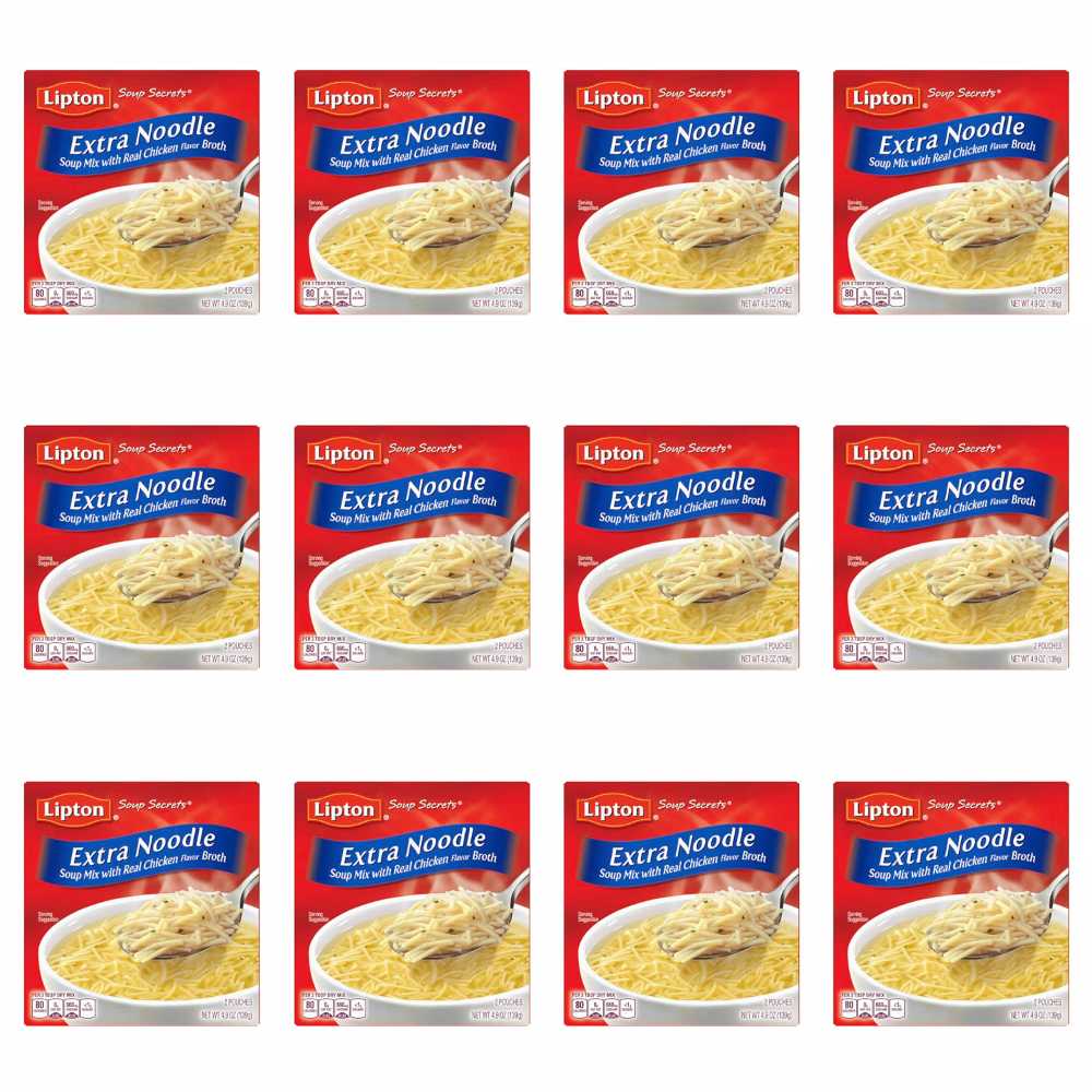 YMMV: 12-Pack Lipton Soup Secrets Extra Noodle Soup