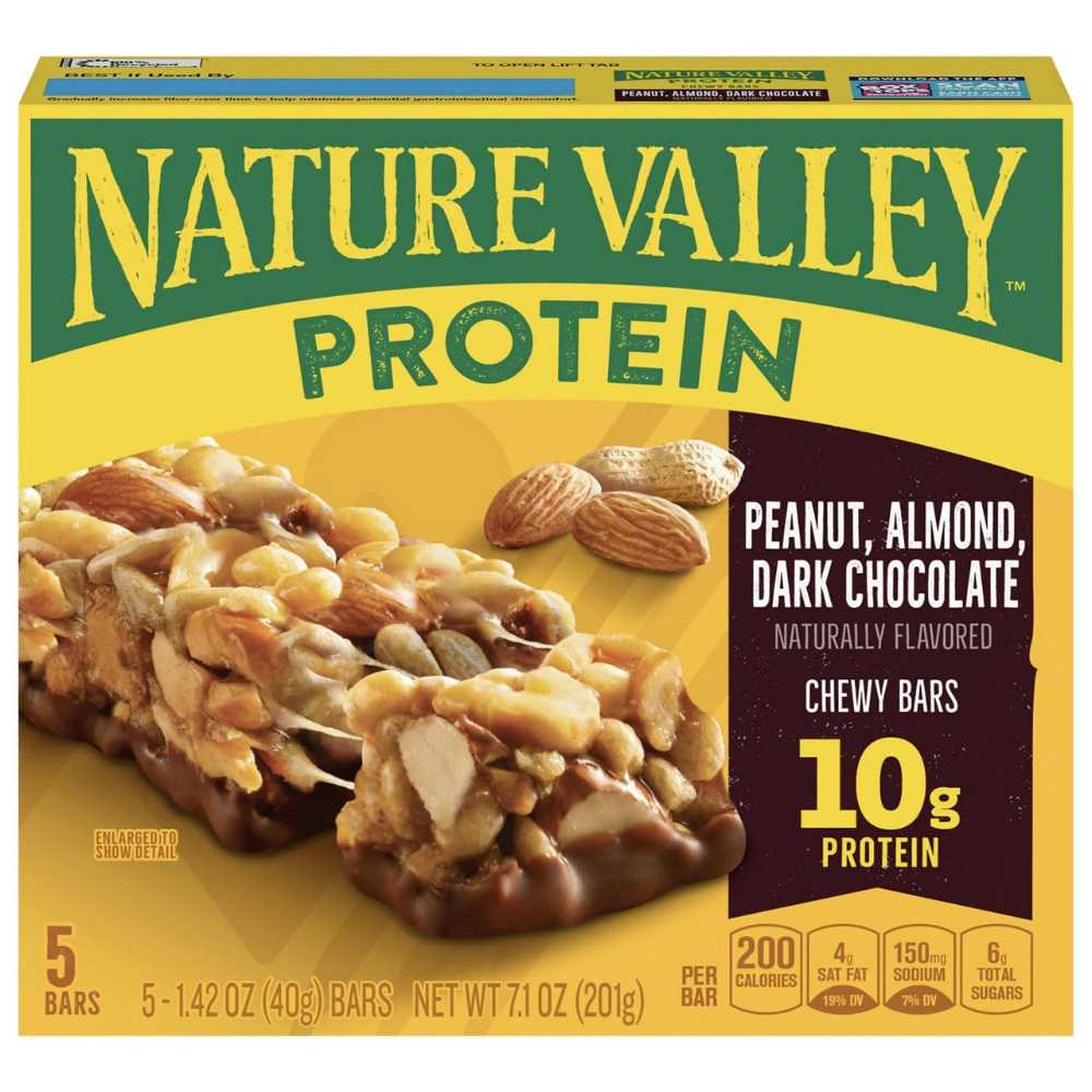 5-Pack Nature Valley Protein Granola Bars (Peanut, Almond, Dark Chocolate)