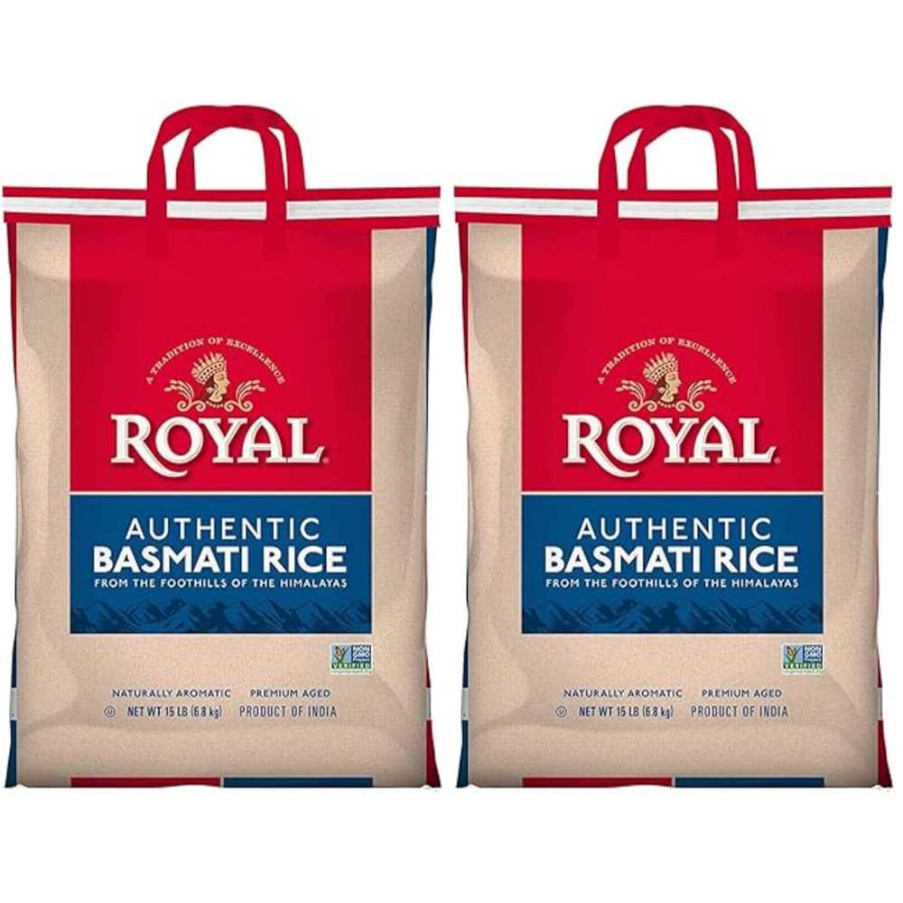 2-Pack Royal Authentic Basmati Rice, 15 lbs.