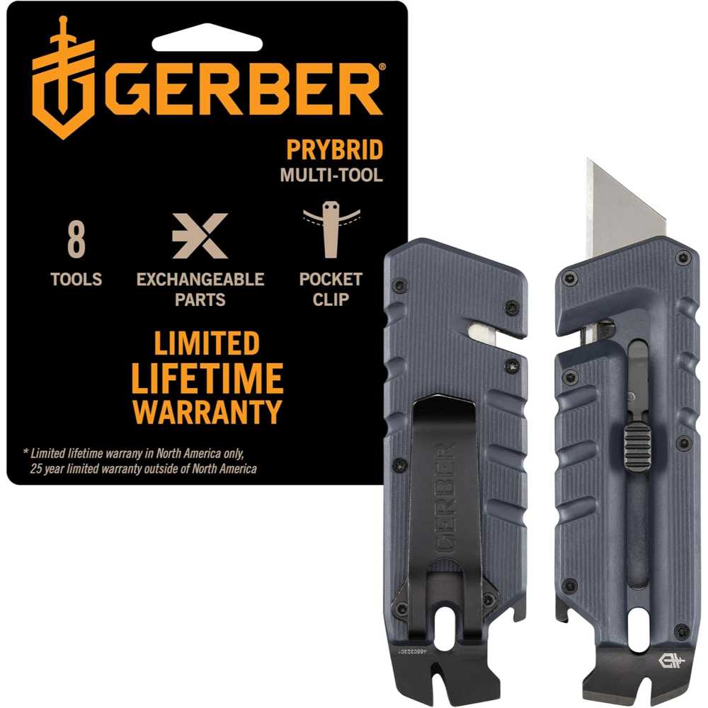 Gerber Gear Prybrid 8-in-1 Blade & Pry Bar Multi-Tool