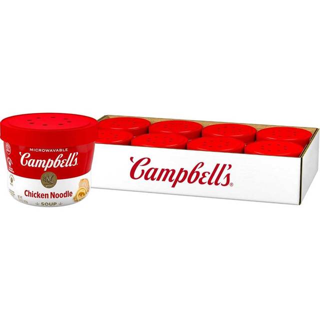 8-Pack Campbell's Chicken Noodle Soup Microwave Bowl, 15.4 oz.