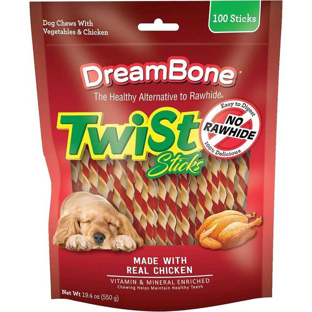 100-Pack Dreambone Twist Sticks Dog Chews (Chicken)