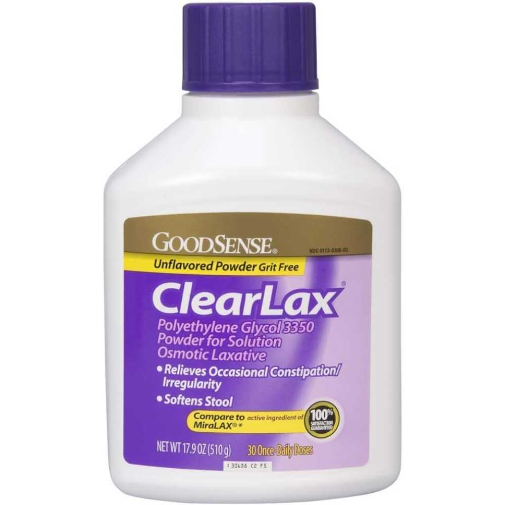 GoodSense ClearLax Polyethylene Glycol 3350 Laxative, 17.9 oz.