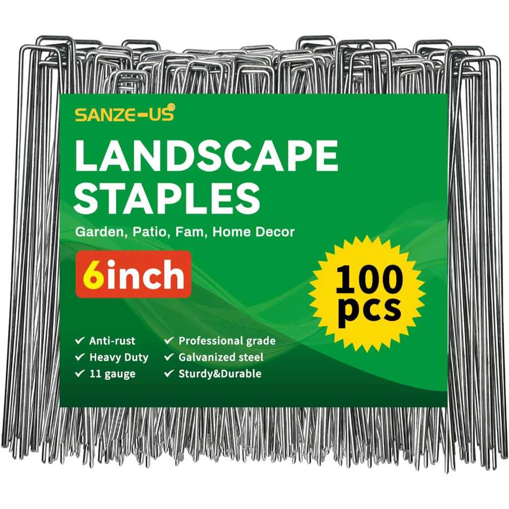 100-Pack Sanze-US 6" Garden/Landscape Staples