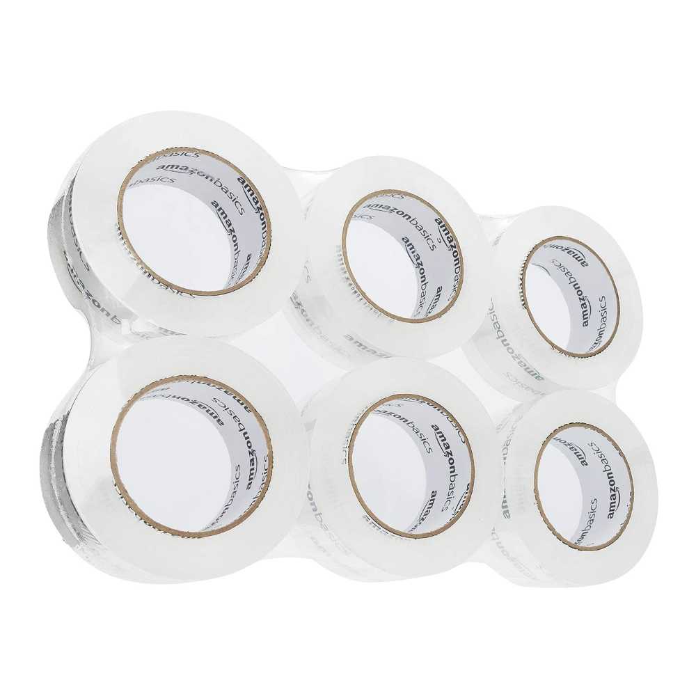 6-Pack Amazon Basics Packaging Tape (1.88" x 109 yd.)