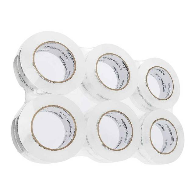 6-Pack Amazon Basics Packaging Tape (1.88" x 109 yd.)
