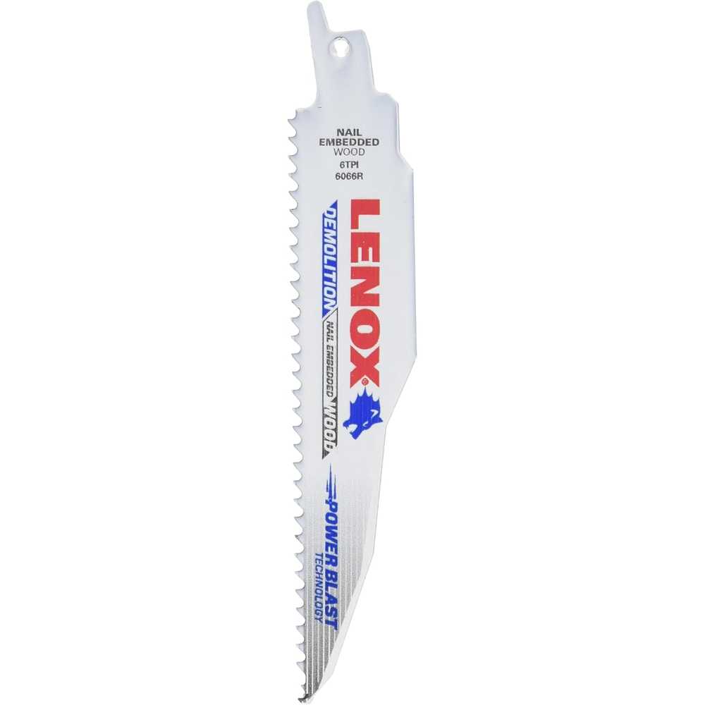 5-Pack Lenox 6" 6 TPI Demolition Reciprocating Saw Blade