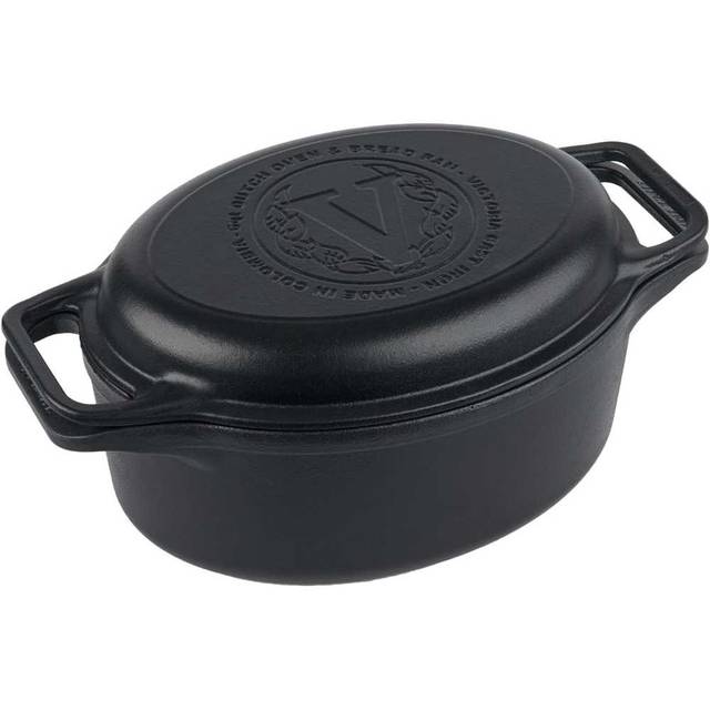 Victoria 6-Quart Cast Iron Combo Pot and Skillet Dutch Oven