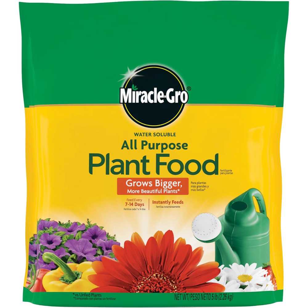 Miracle-Gro Water Soluble All Purpose Plant Food, 5 lb.