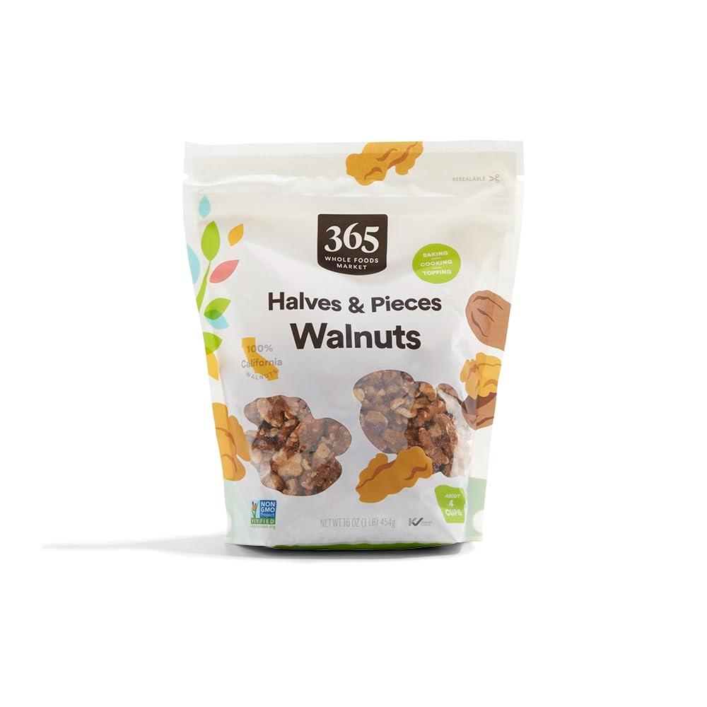 365 by Whole Foods Market Walnut Halves & Pieces, 16 oz.