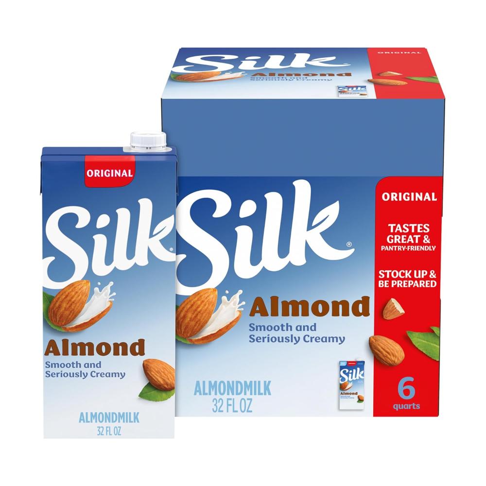 6-Pack Silk Shelf-Stable Almond Milk, 32 oz. ($1.78/Each)