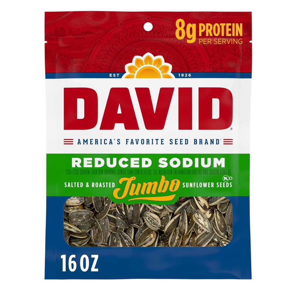 David Sunflower Seeds, 16 oz. (Reduced Sodium)