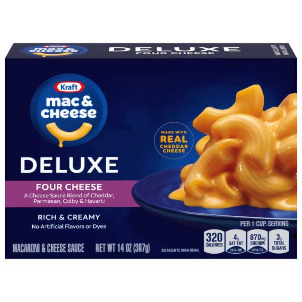 Kraft Deluxe Four Cheese Macaroni & Cheese Dinner, 14 oz.