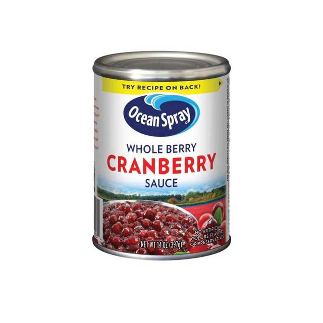 24-Pack Ocean Spray Whole Berry Cranberry Sauce, 14 oz.