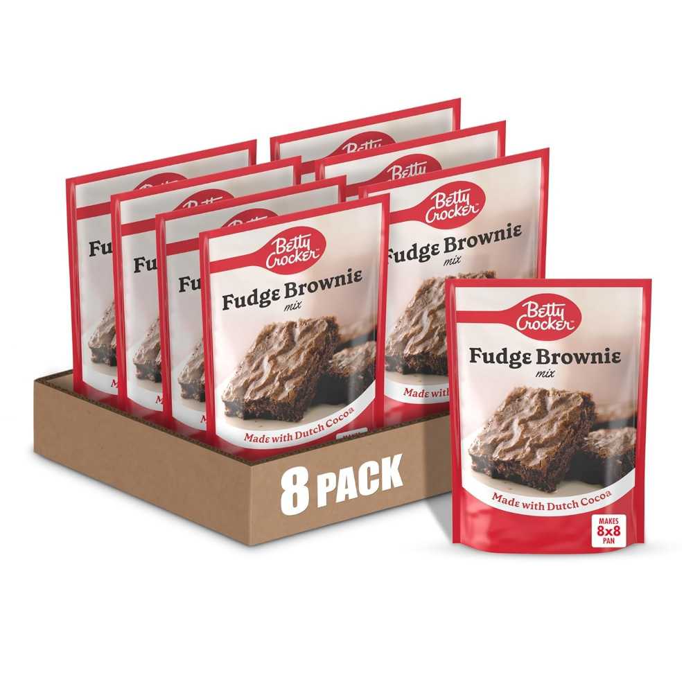 8-Pack Betty Crocker Fudge Brownie Mix, 10.25 oz.