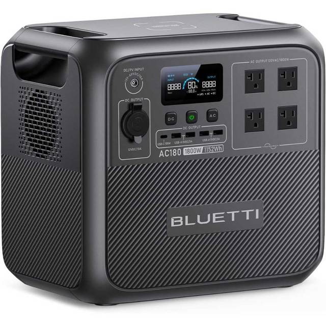 Bluetti AC180 1800W/1152Wh LiFePO4 Power Station