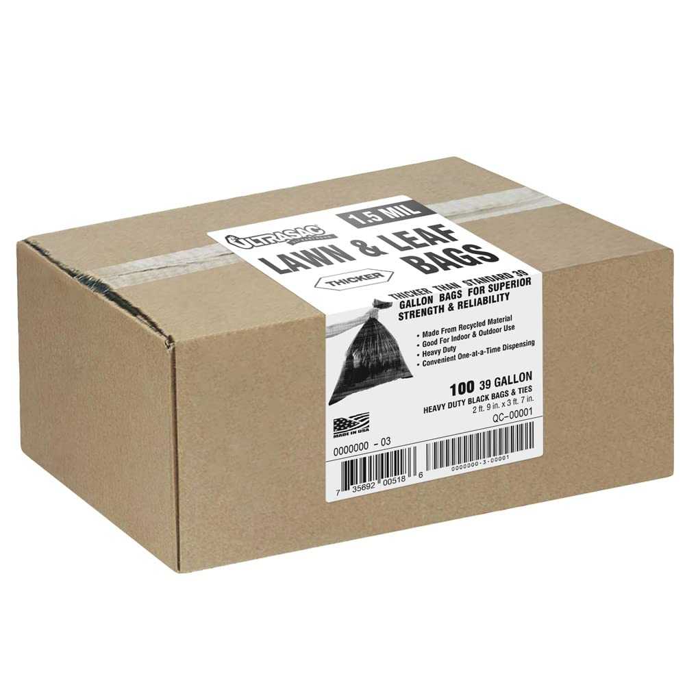 100-Pack Ultrasac 39-Gallon Lawn, Leaf, Yard Cleanup Bags
