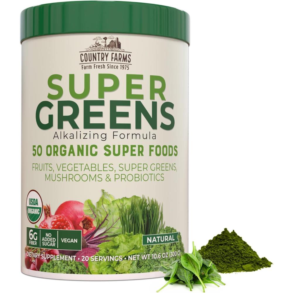 Country Farms Super Greens, 50 Organic Super Foods
