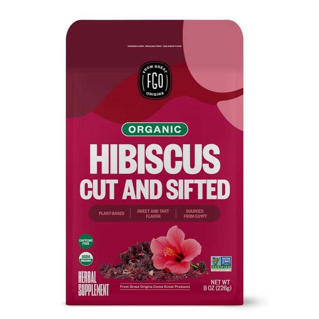 FGO Organic Hibiscus Loose Tea, 8 oz.
