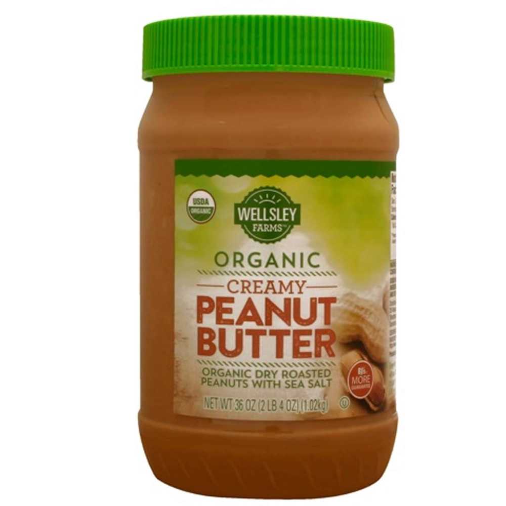 Wellsley Farms Organic Creamy Peanut Butter, 36 oz.