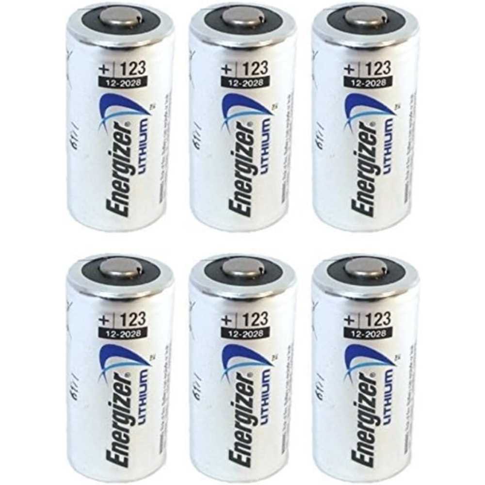 6-Pack Energizer 123 Lithium Batteries