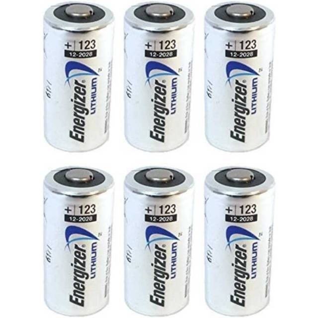 6-Pack Energizer 123 Lithium Batteries