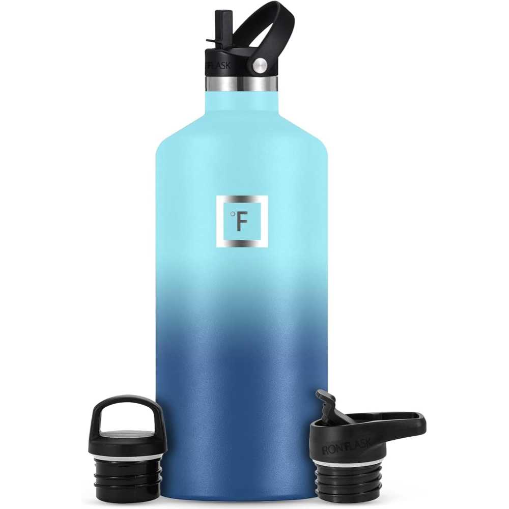 IRON °FLASK 64 oz. Insulated Stainless Steel Bottle w/ 3x Lids