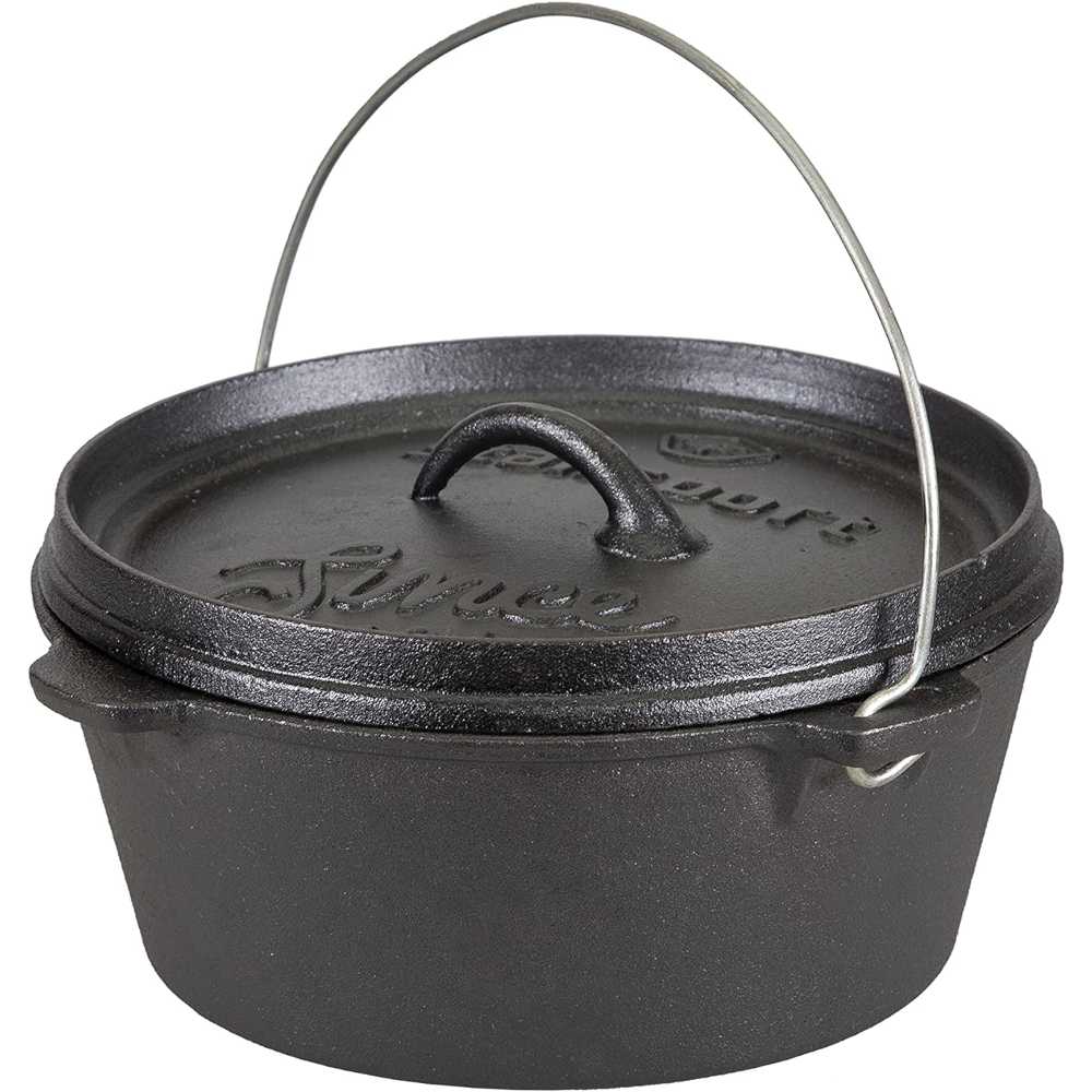 Stansport Pre-Seasoned Cast Iron Dutch Oven (4 Qt.)