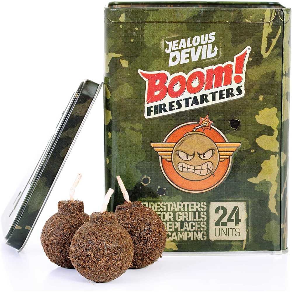 24-Pack Jealous Devil Boom! Waterproof 20-Minute Firestarters