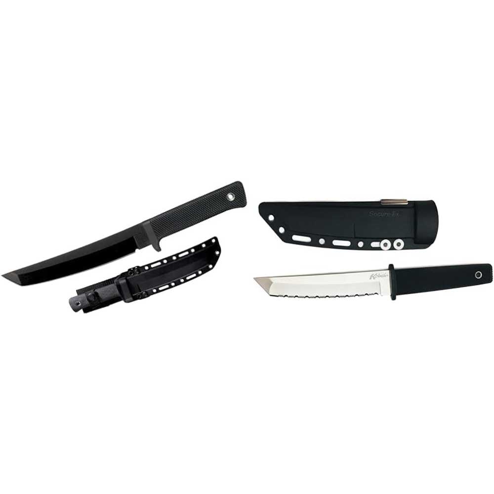 Bundle Deal: Cold Steel Recon Tanto SK-5 7" Knife + Kobun Serrated 5.5" Knife