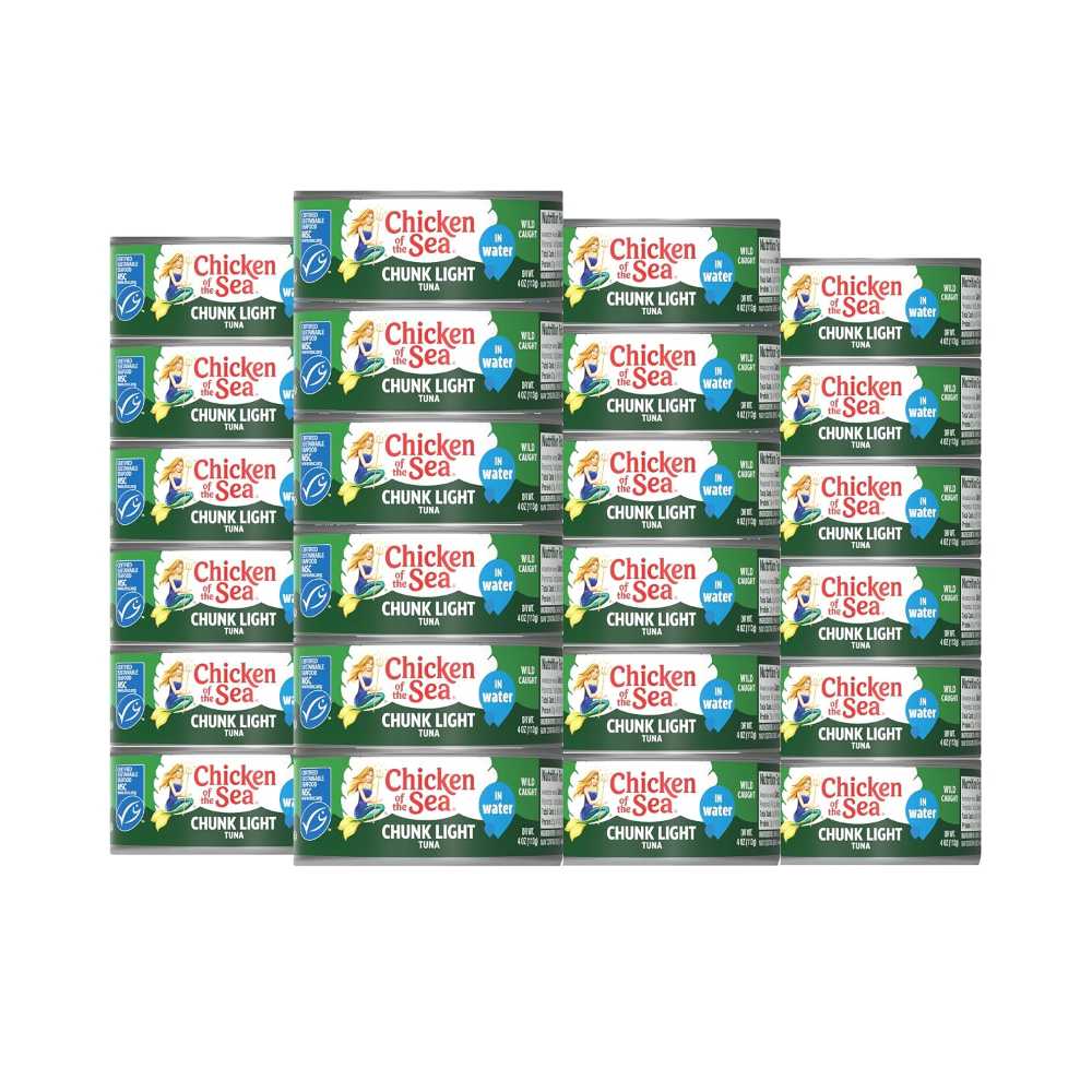 24-Pack Chicken of the Sea Chunk Light Tuna in Water, 5 oz. ($0.66/Can)