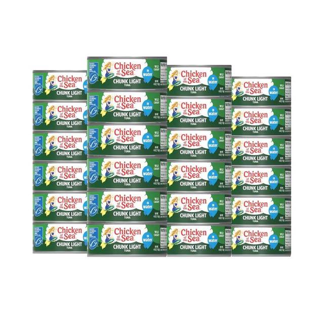 24-Pack Chicken of the Sea Chunk Light Tuna in Water, 5 oz. ($0.66/Can)