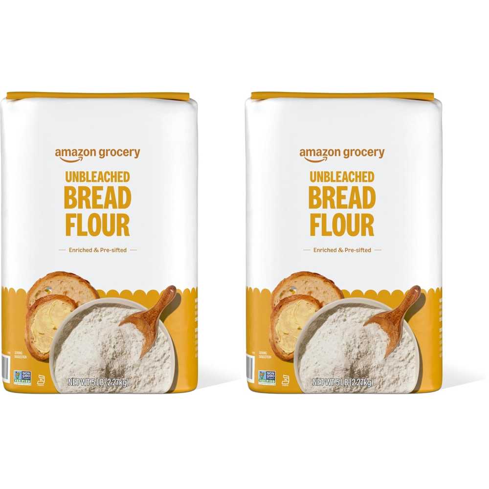 2-Pack Amazon Grocery Bread Flour, 5 lb.