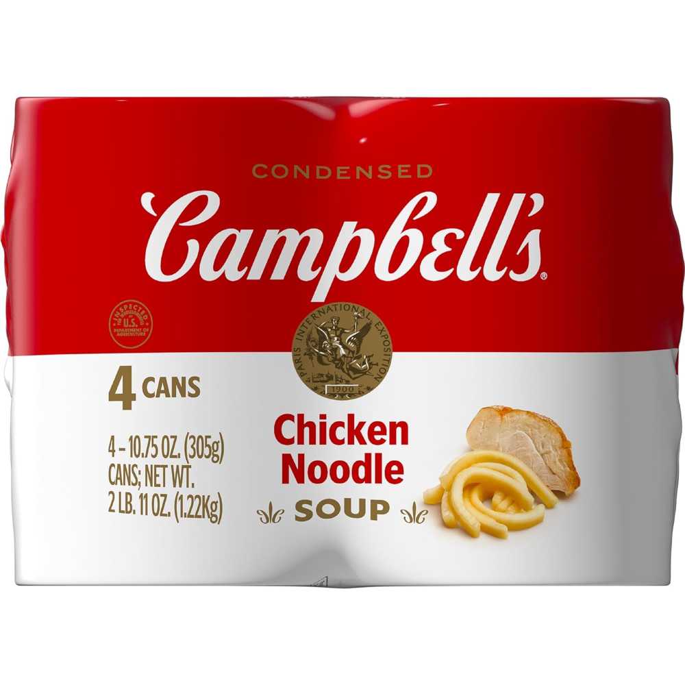 4-Pack Campbell's Condensed Chicken Noodle Soup, 10.75 oz.
