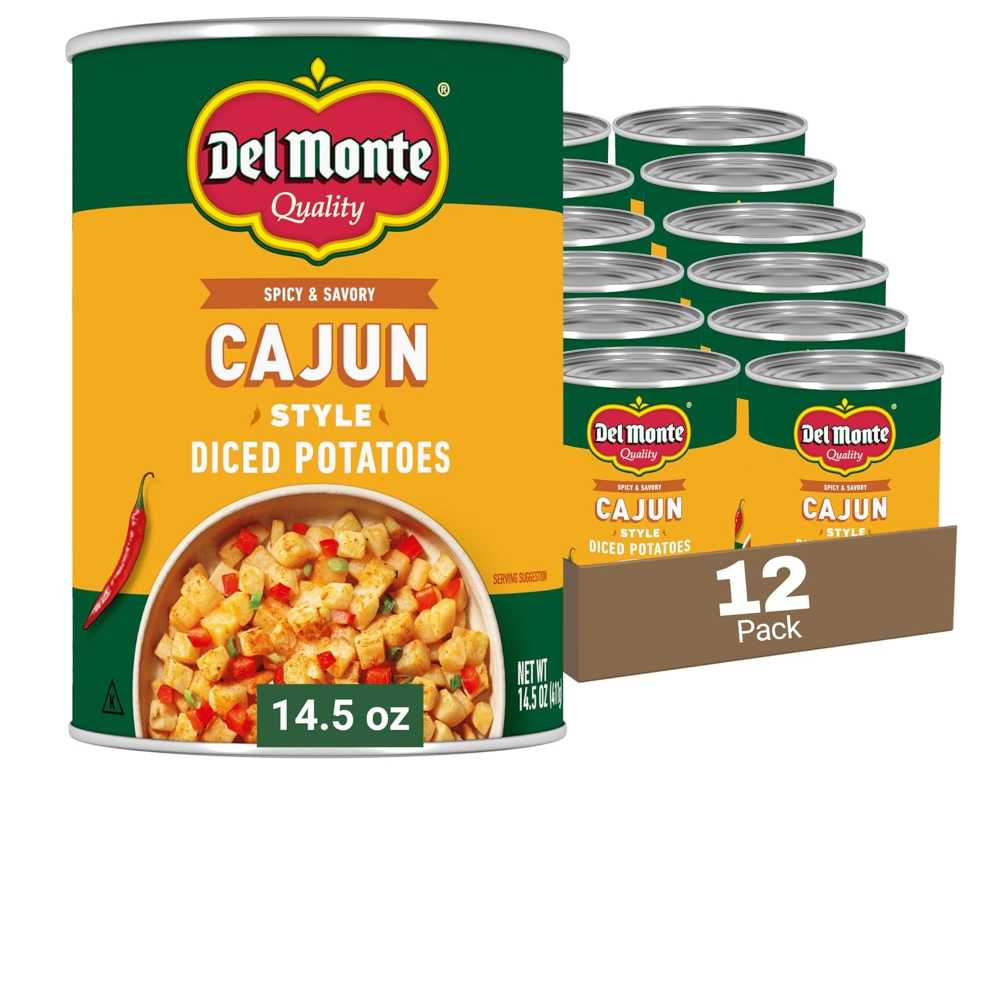 12-Pack Del Monte Cajun Style Diced Potatoes, 14.5 oz. ($1.27/Can)