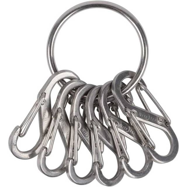 Nite Ize Key Ring w/ 6x Stainless Steel Key-Holding S-Biners