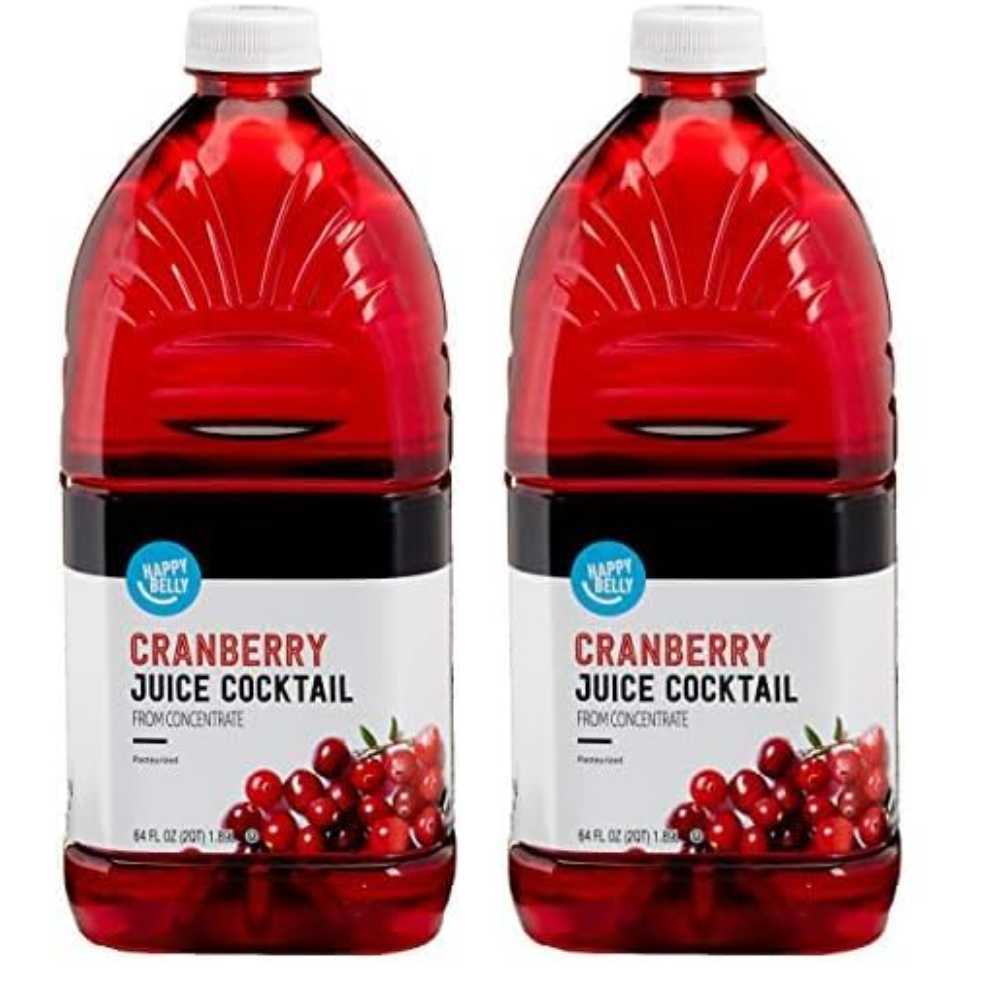 2-Pack Happy Belly Cranberry Juice Cocktail, 64 oz.