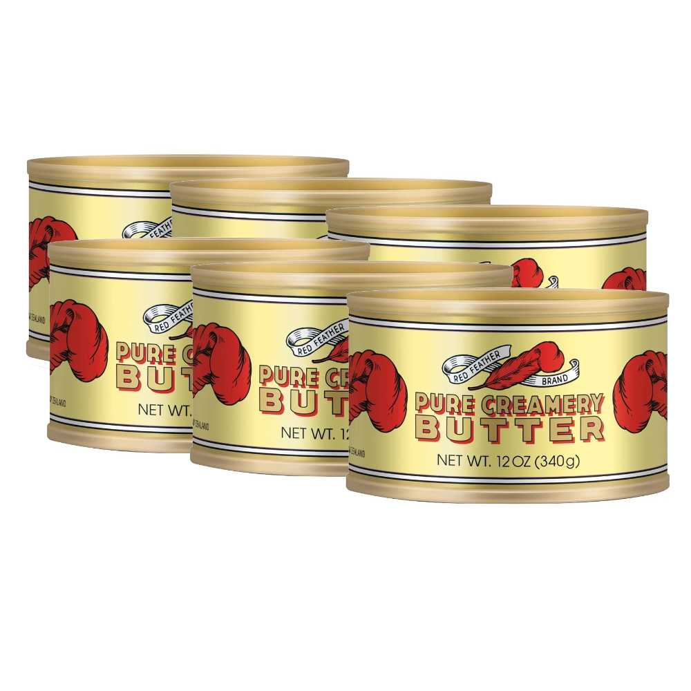 6-Pack Red Feather Canned Pure Creamery Butter, 12 oz.